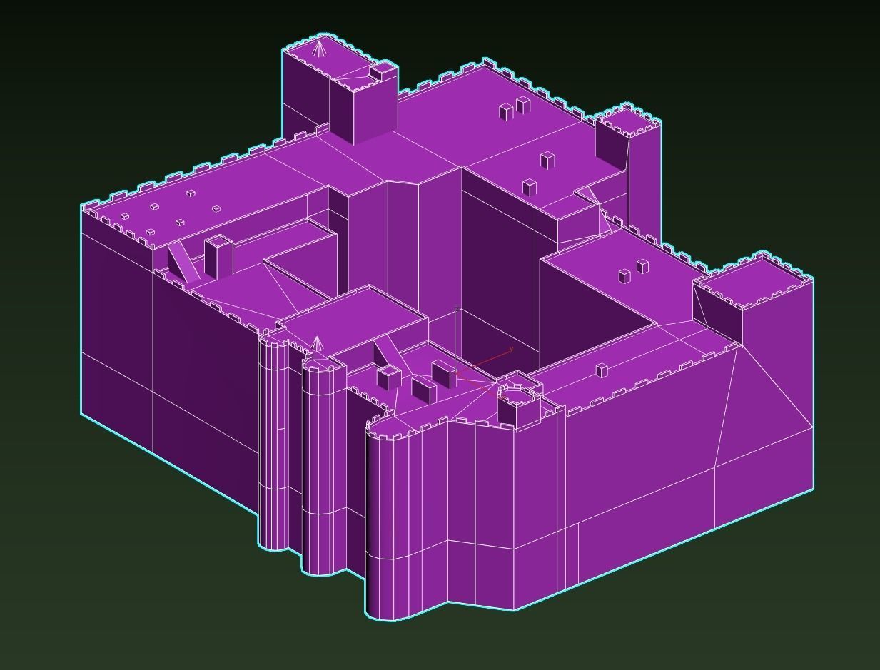 Palace of the Grand Master of the Knights of Rhodes Low-poly 3D model_25