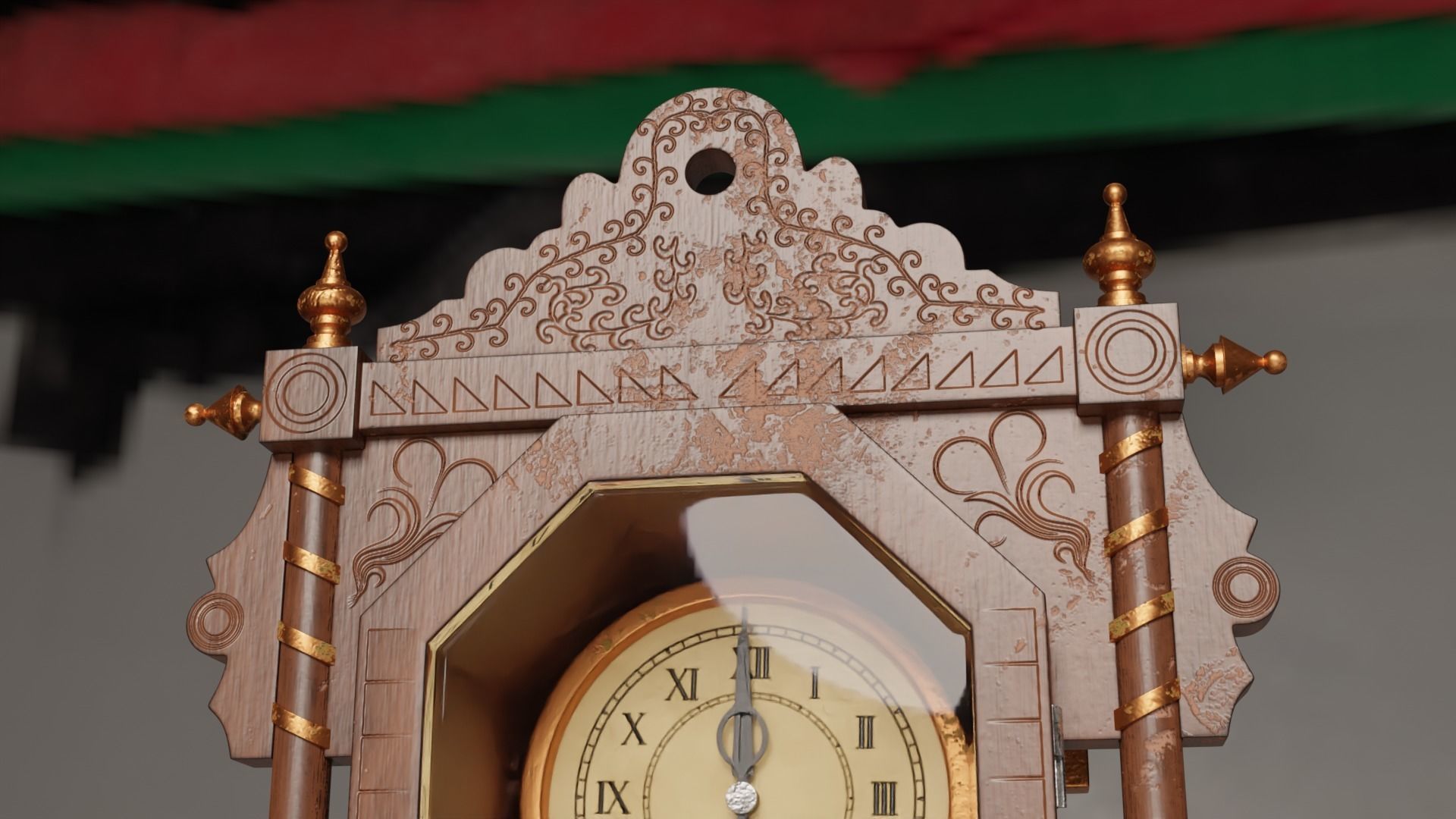 Pendulum Clock 3D model_10