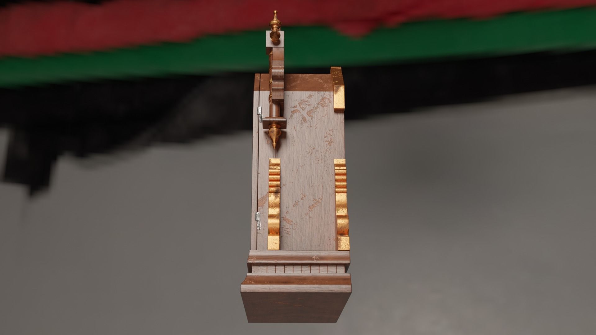 Pendulum Clock 3D model_8