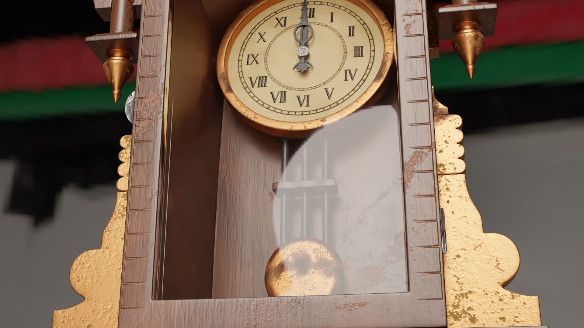 Pendulum Clock 3D model_13