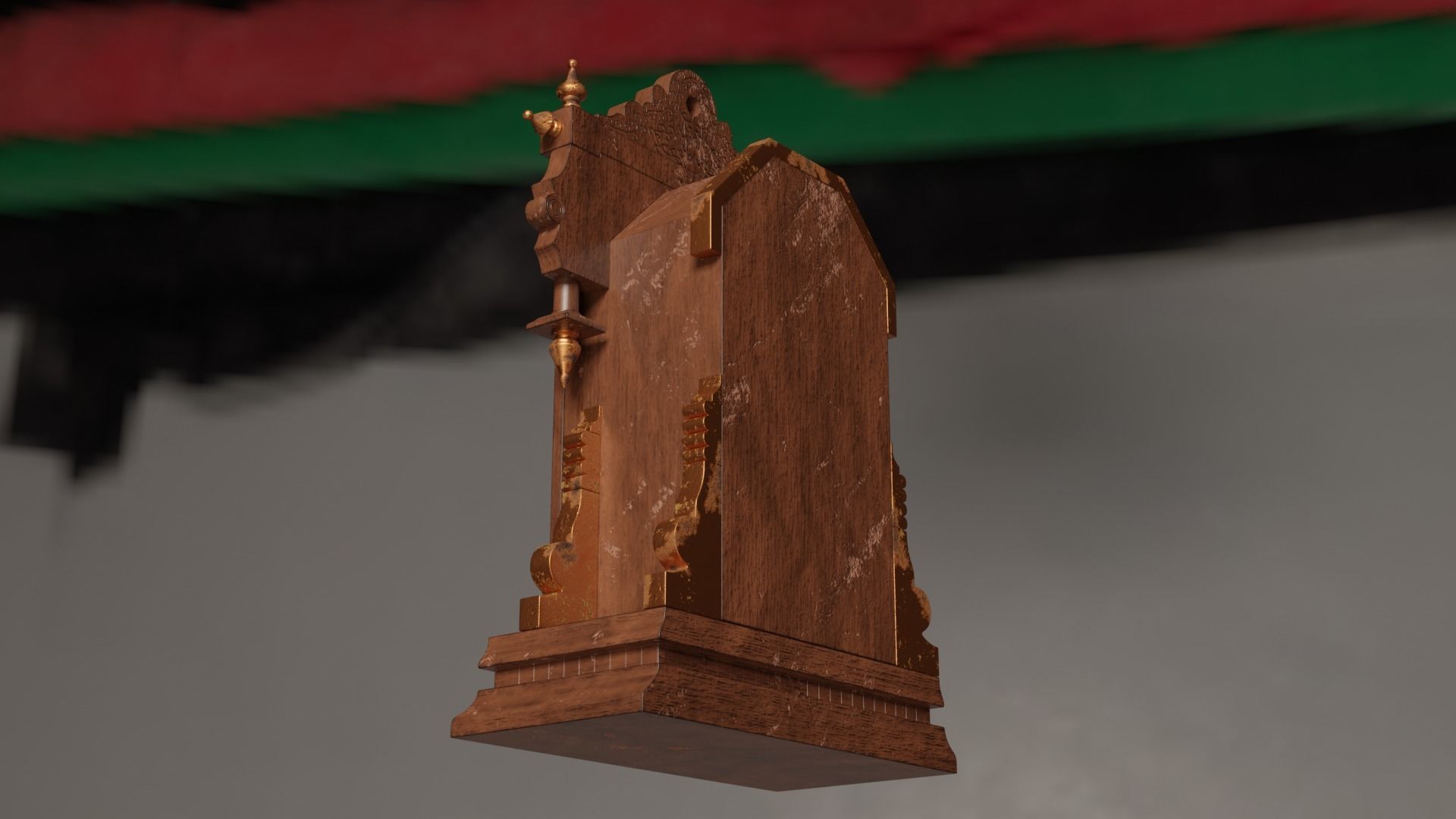 Pendulum Clock 3D model_7