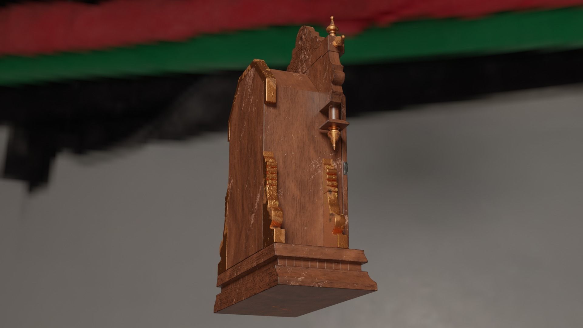 Pendulum Clock 3D model_4