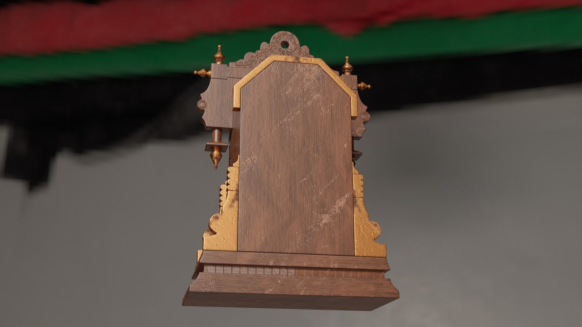 Pendulum Clock 3D model_6