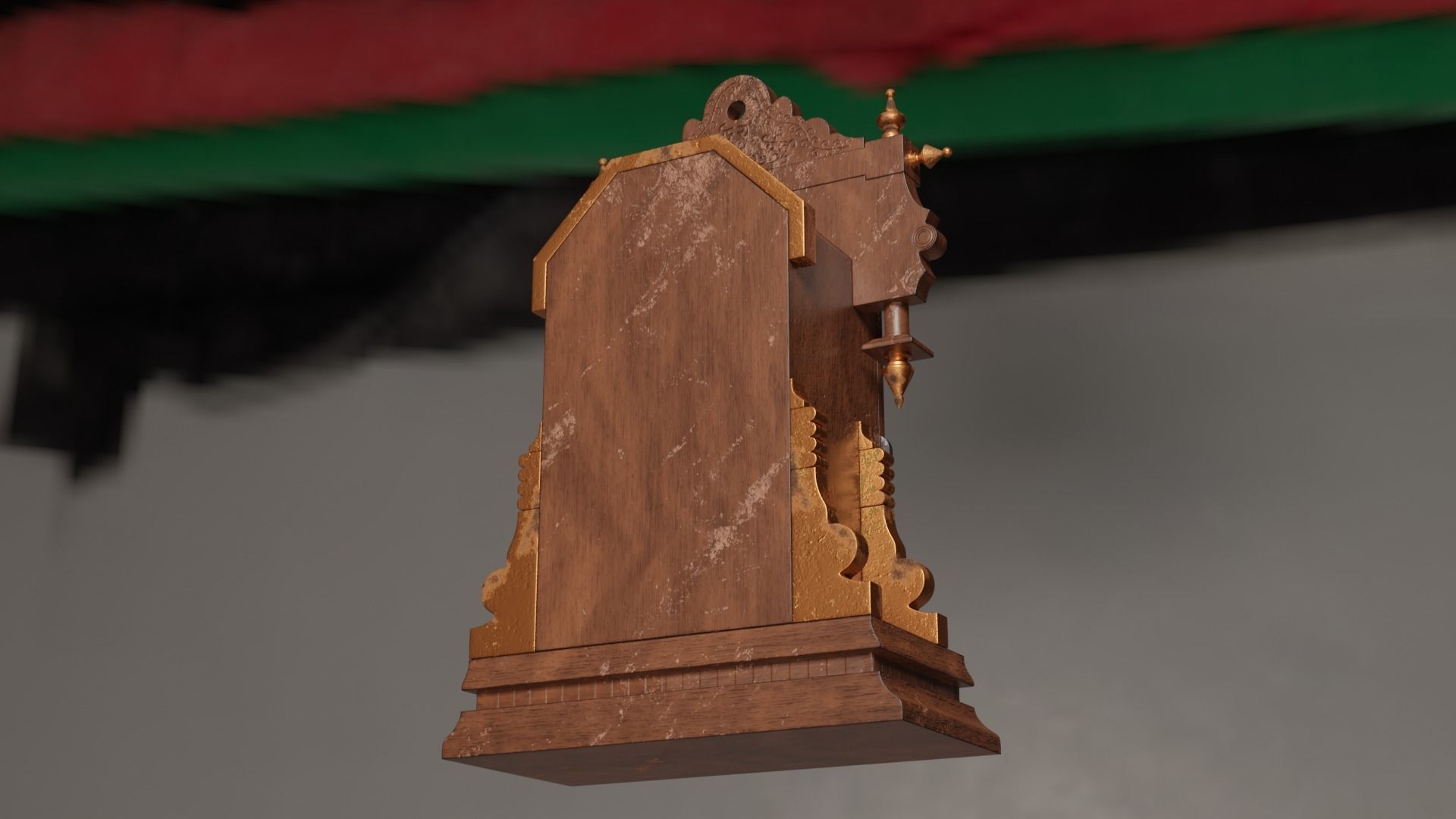 Pendulum Clock 3D model_5