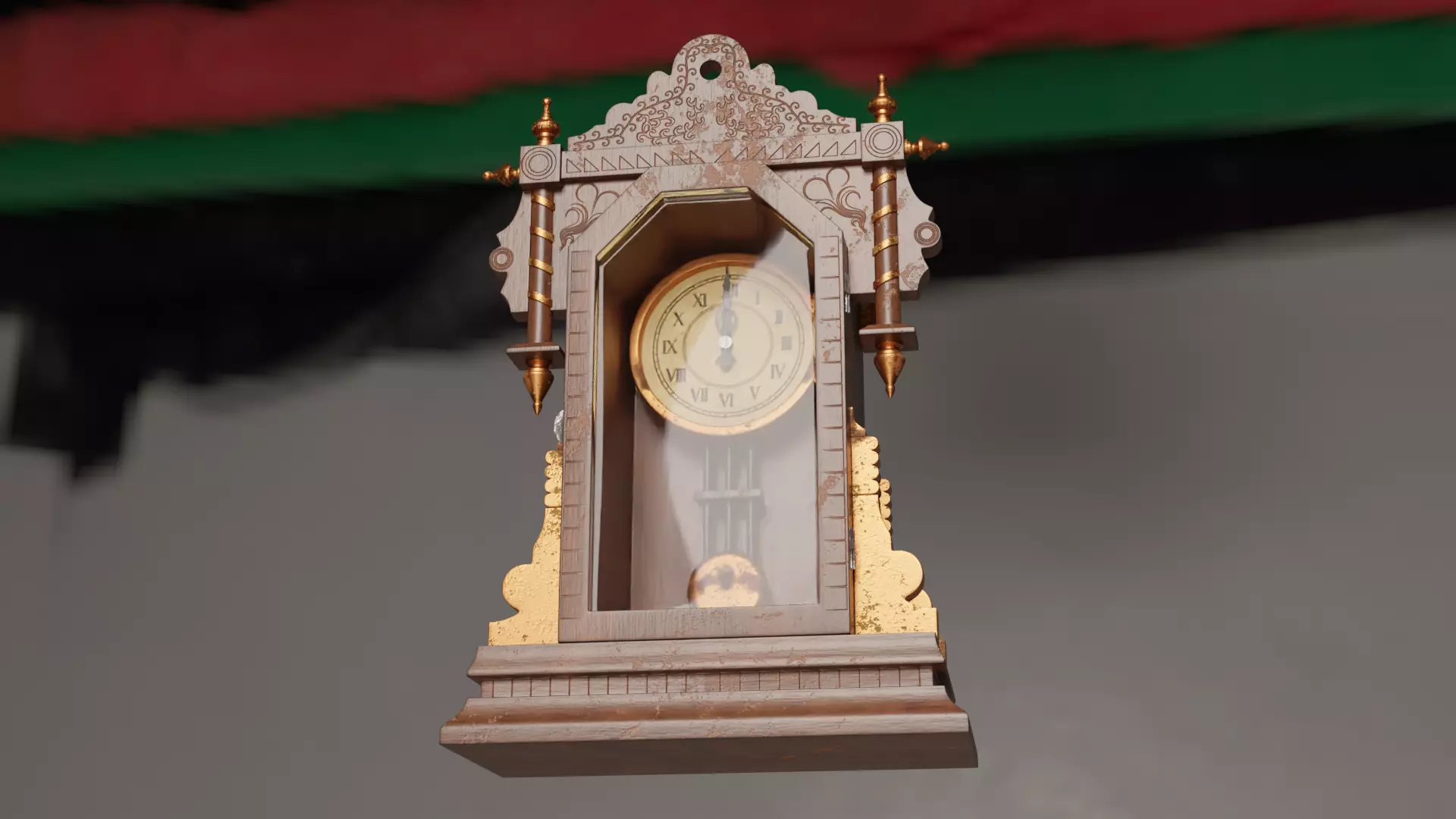 Pendulum Clock 3D model_0