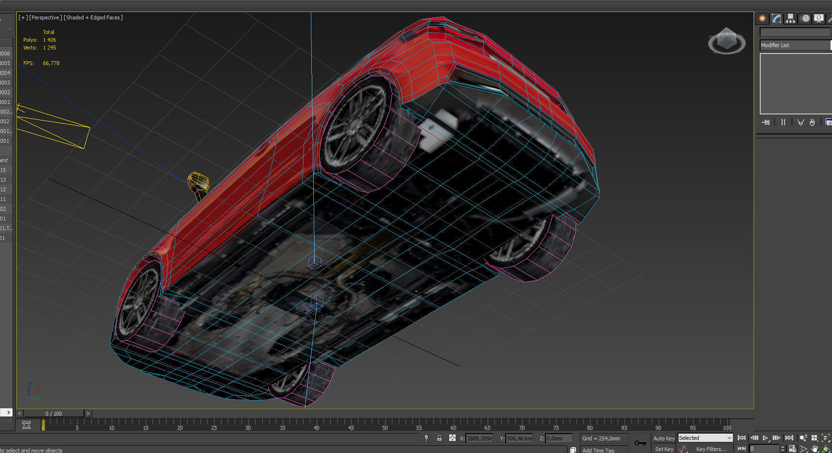 German sports hatchback  Low-poly 3D model_4