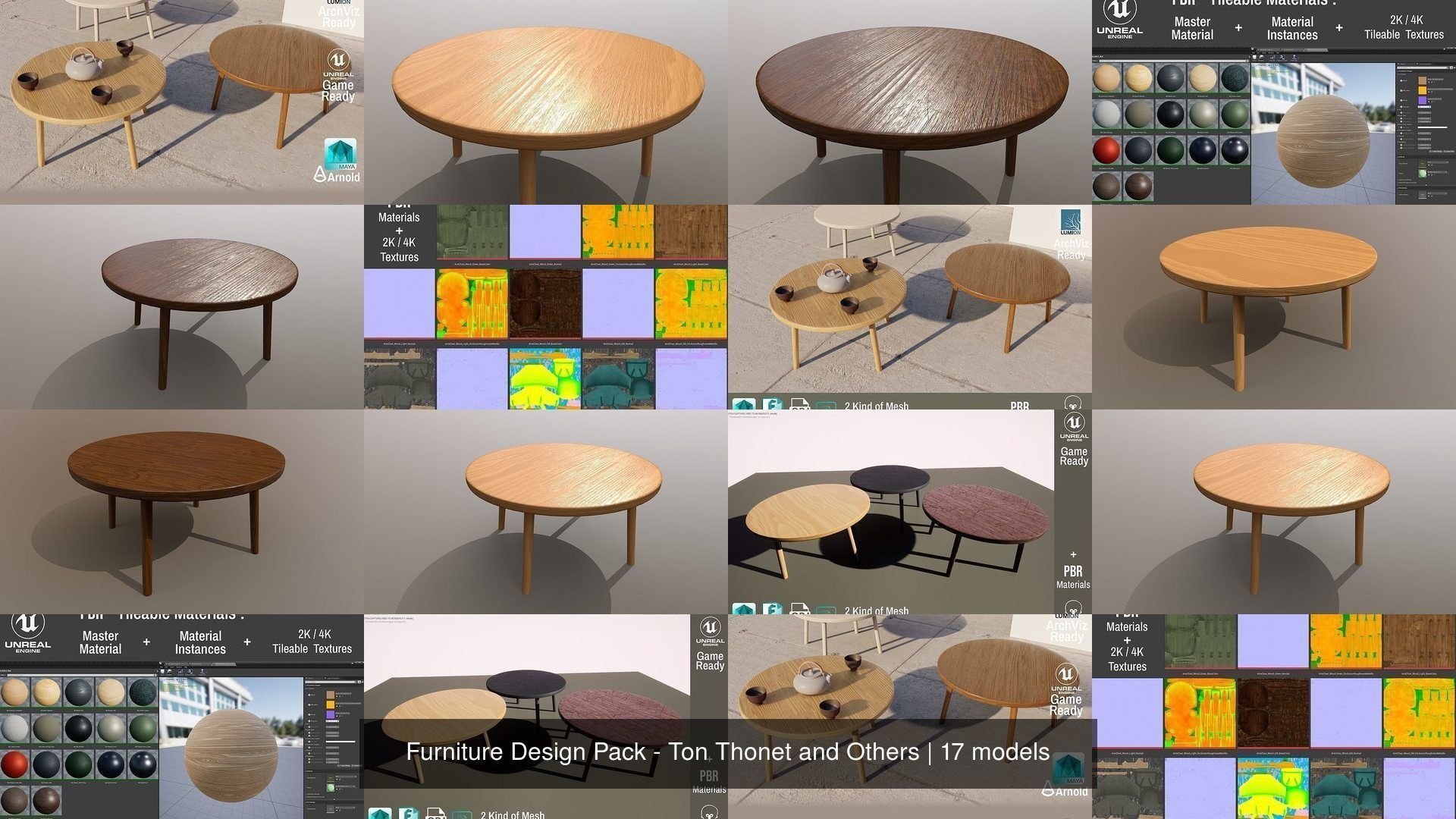 Furniture Design Pack - Ton Thonet and Others 3D Model Collection_50