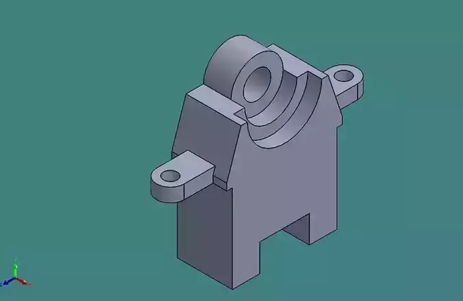 solidtutorial023 metal part with hole in it