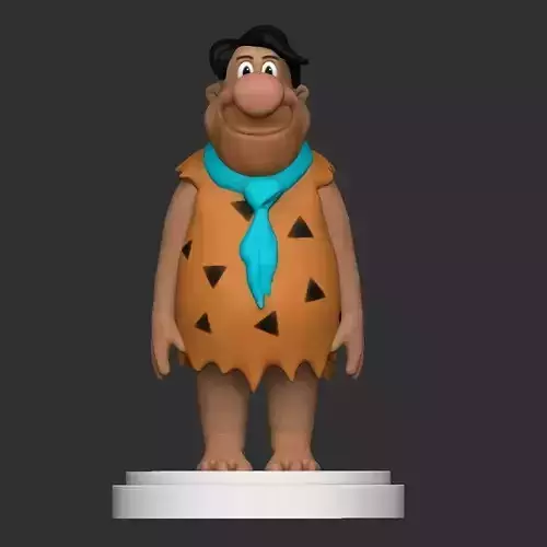 Flinstone 3D Print flintstones character 3D print model