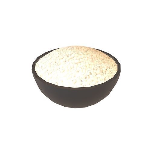 Rice Bowl v1 001 Low-poly 3D model
