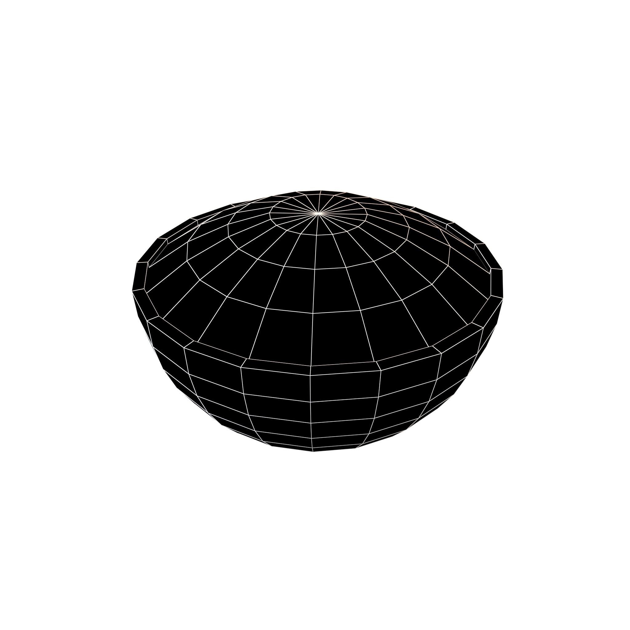 Rice Bowl v1 003 Low-poly 3D model_4
