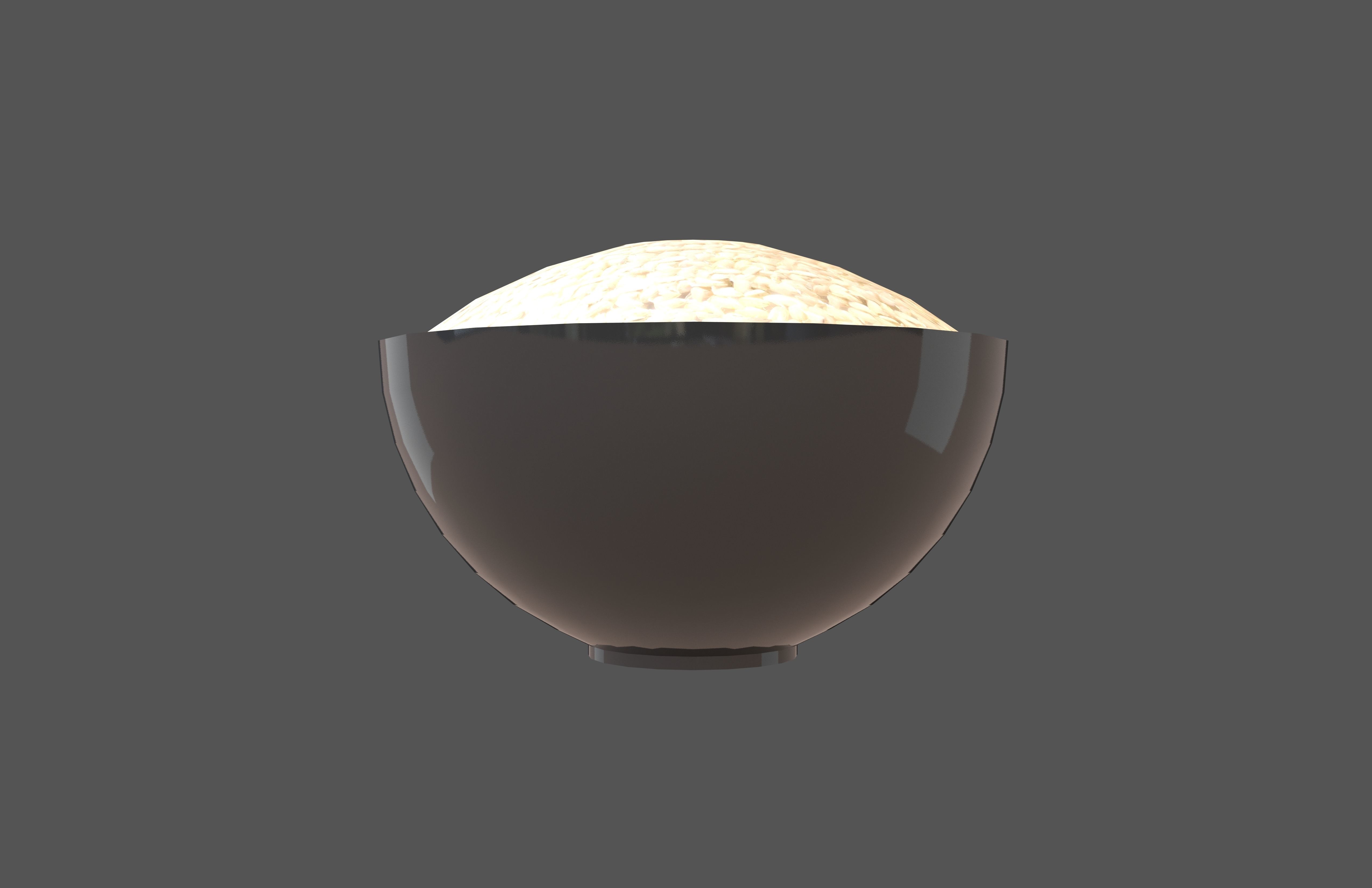 Rice Bowl v1 003 Low-poly 3D model_1