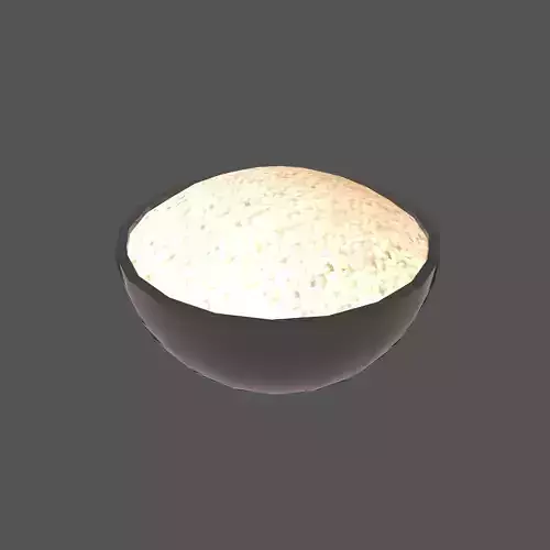 Rice Bowl v1 003 Low-poly 3D model