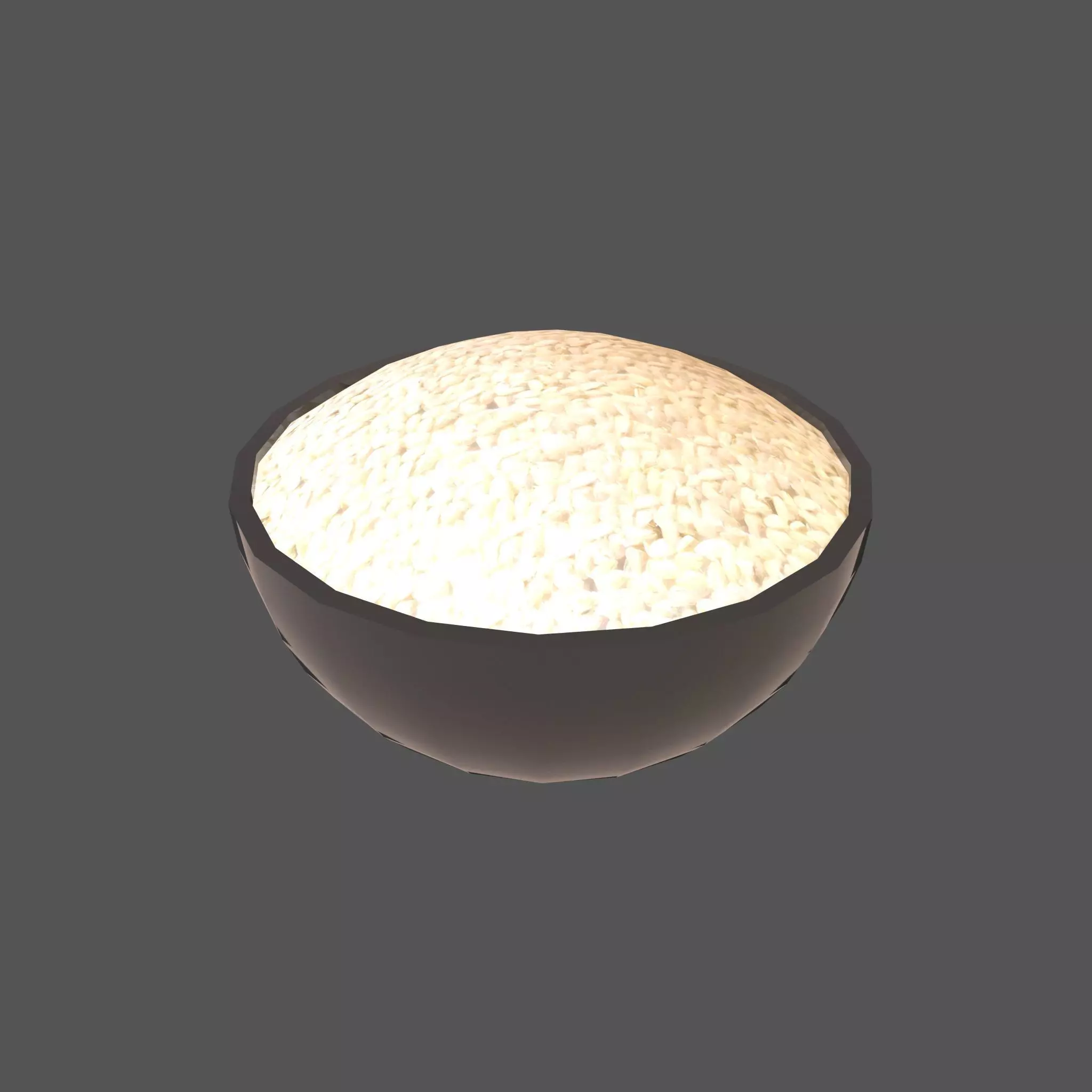 Rice Bowl v1 003 Low-poly 3D model_0