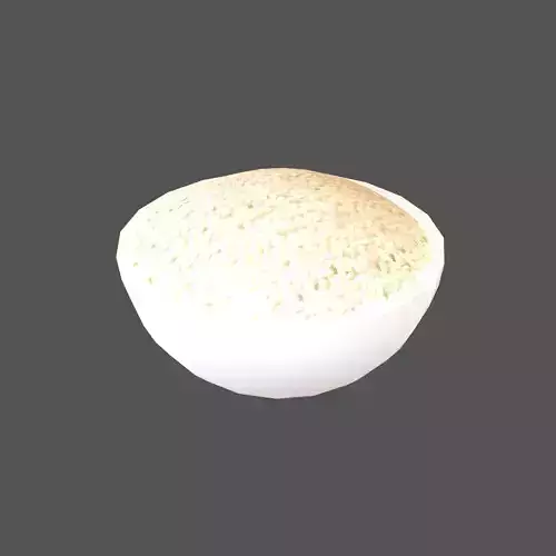 Rice Bowl v1 004 Low-poly 3D model