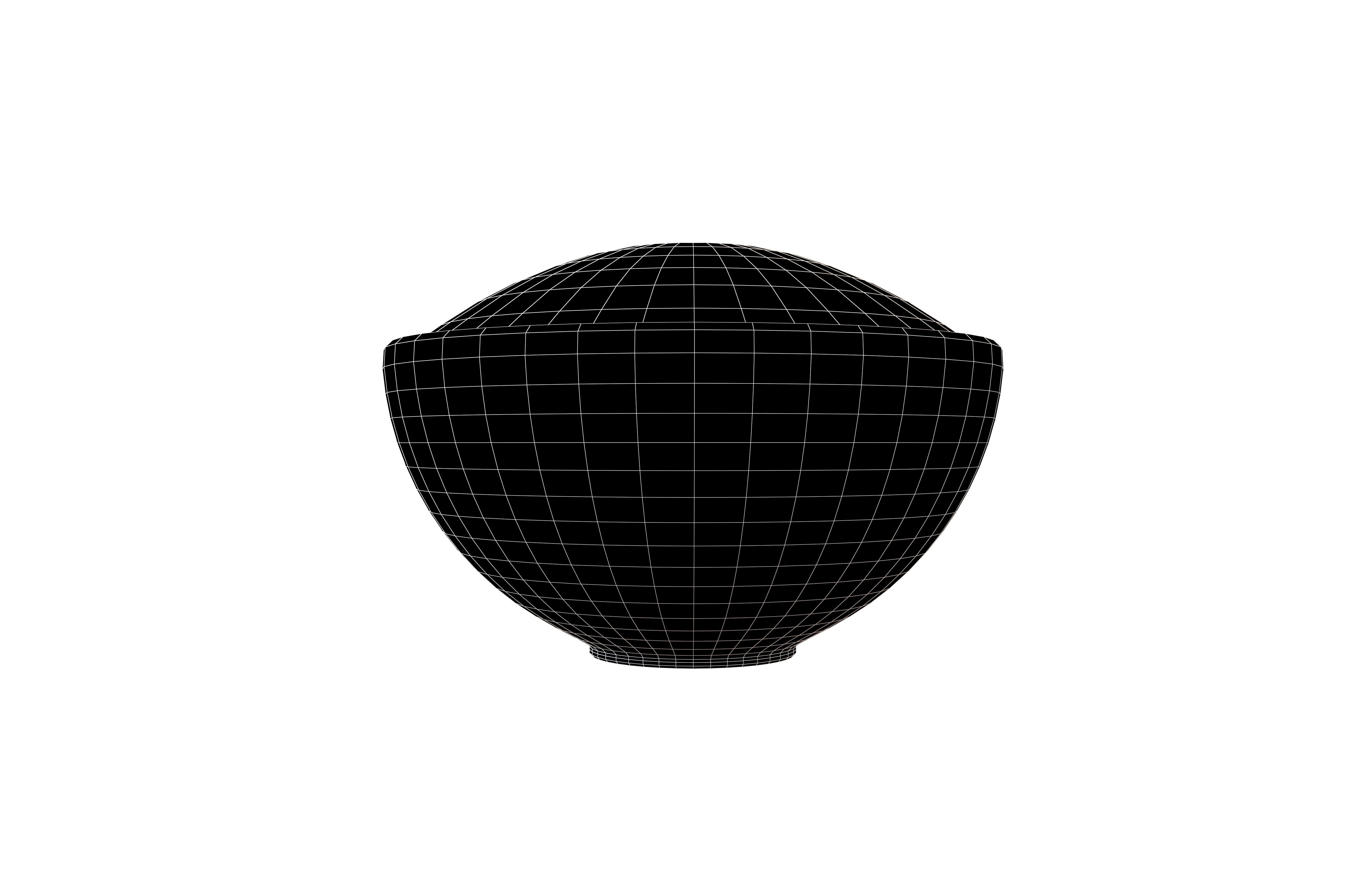 Rice Bowl v2 001 Low-poly 3D model_5