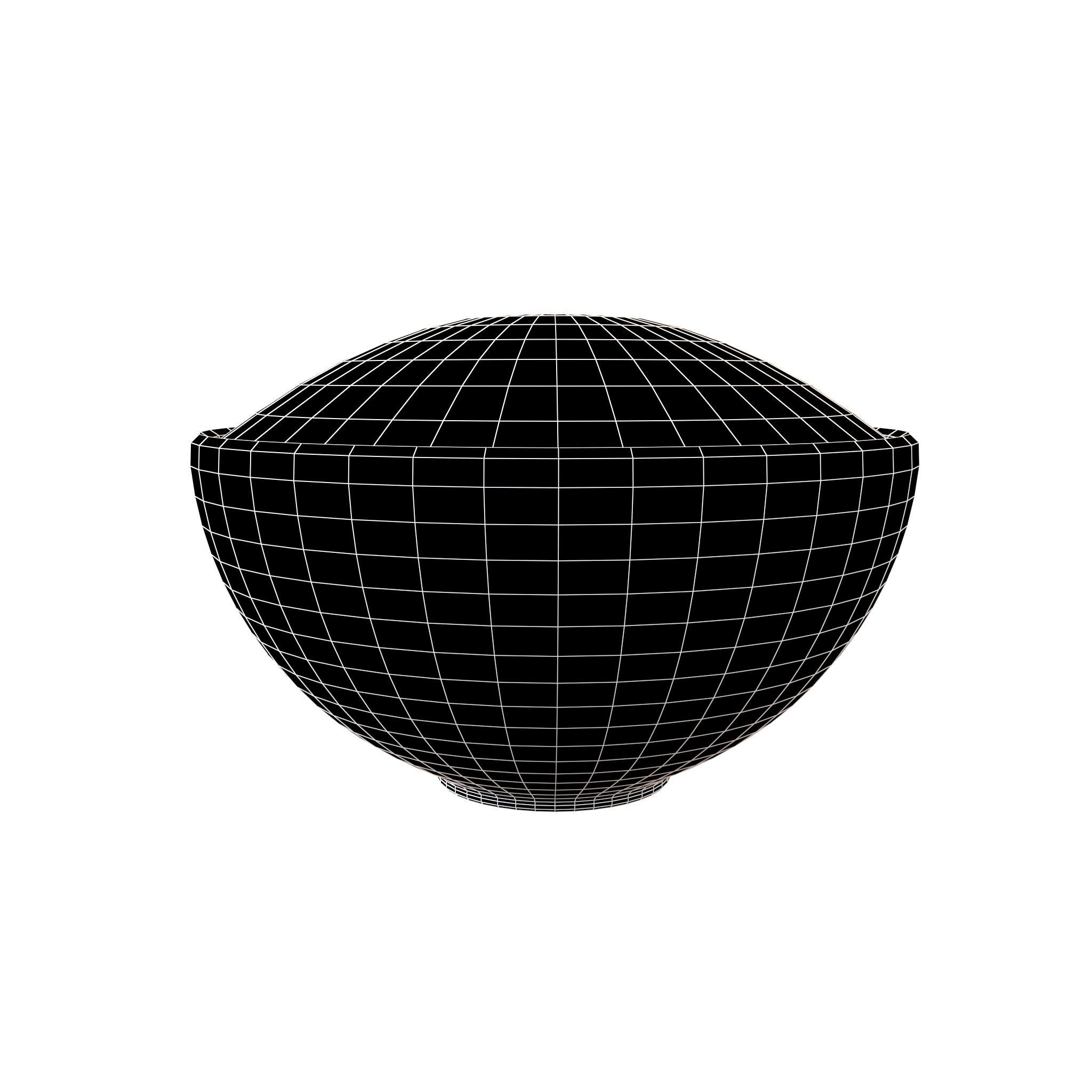 Rice Bowl v2 001 Low-poly 3D model_4