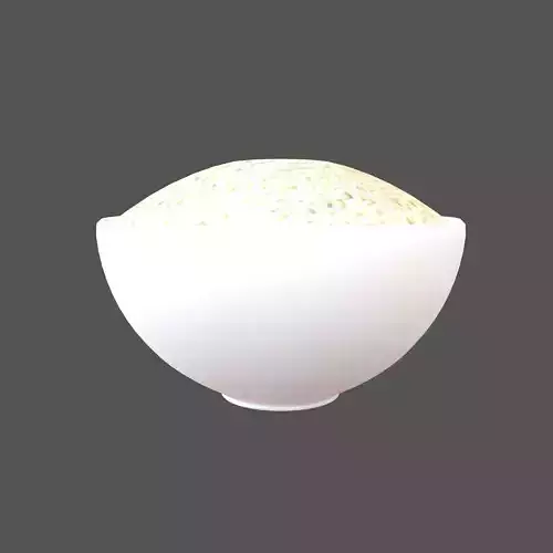 Rice Bowl v2 002 Low-poly 3D model