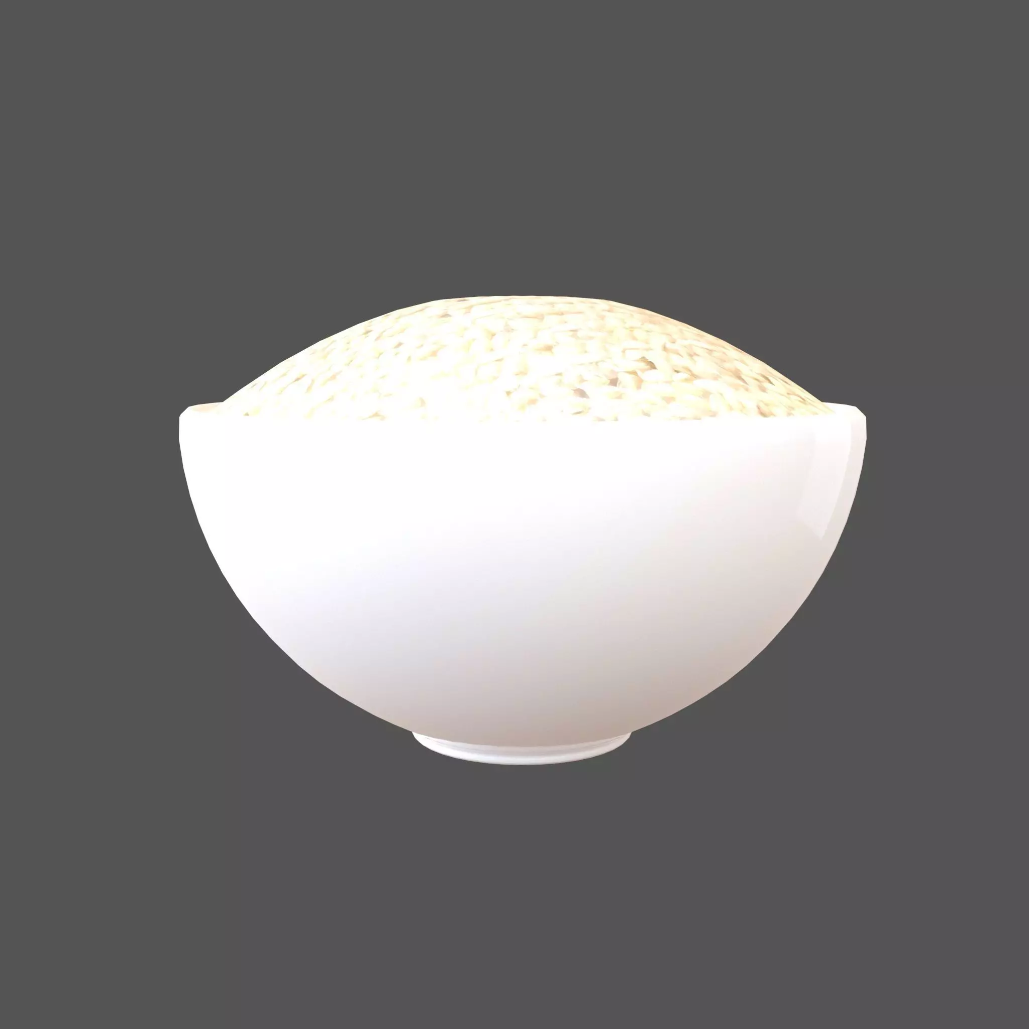 Rice Bowl v2 004 Low-poly 3D model_0