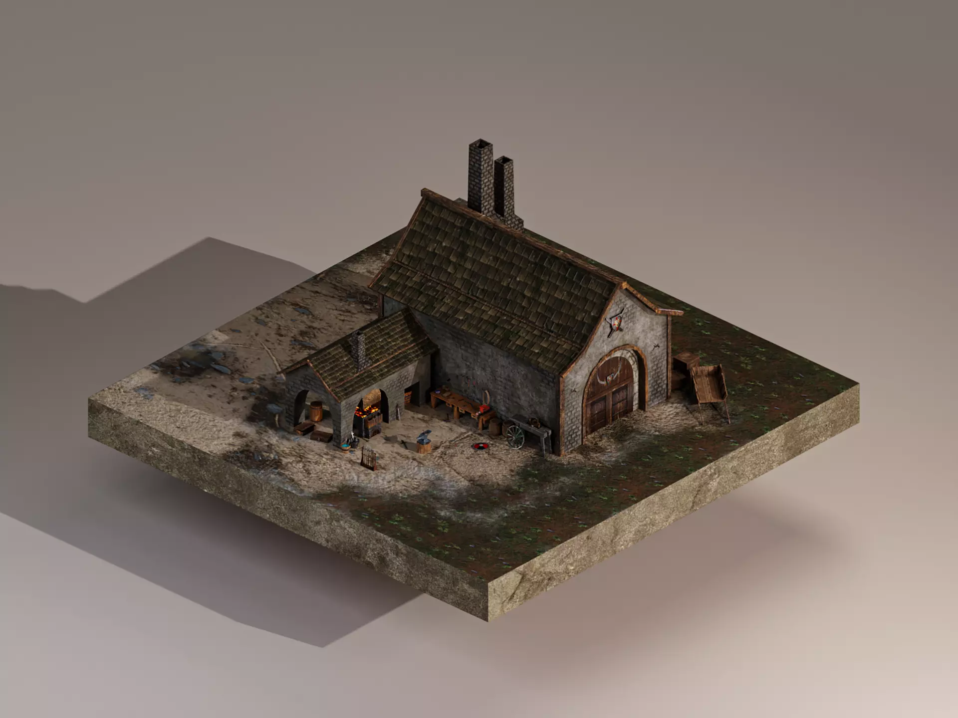 Medieval Blacksmith 3D model