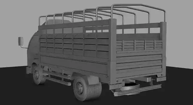 Truck model with cage 3D model