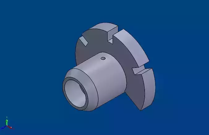 solidtutorial027 cylindrical part with hole in it