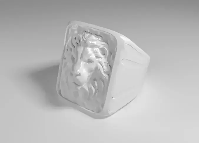 Lion head ring