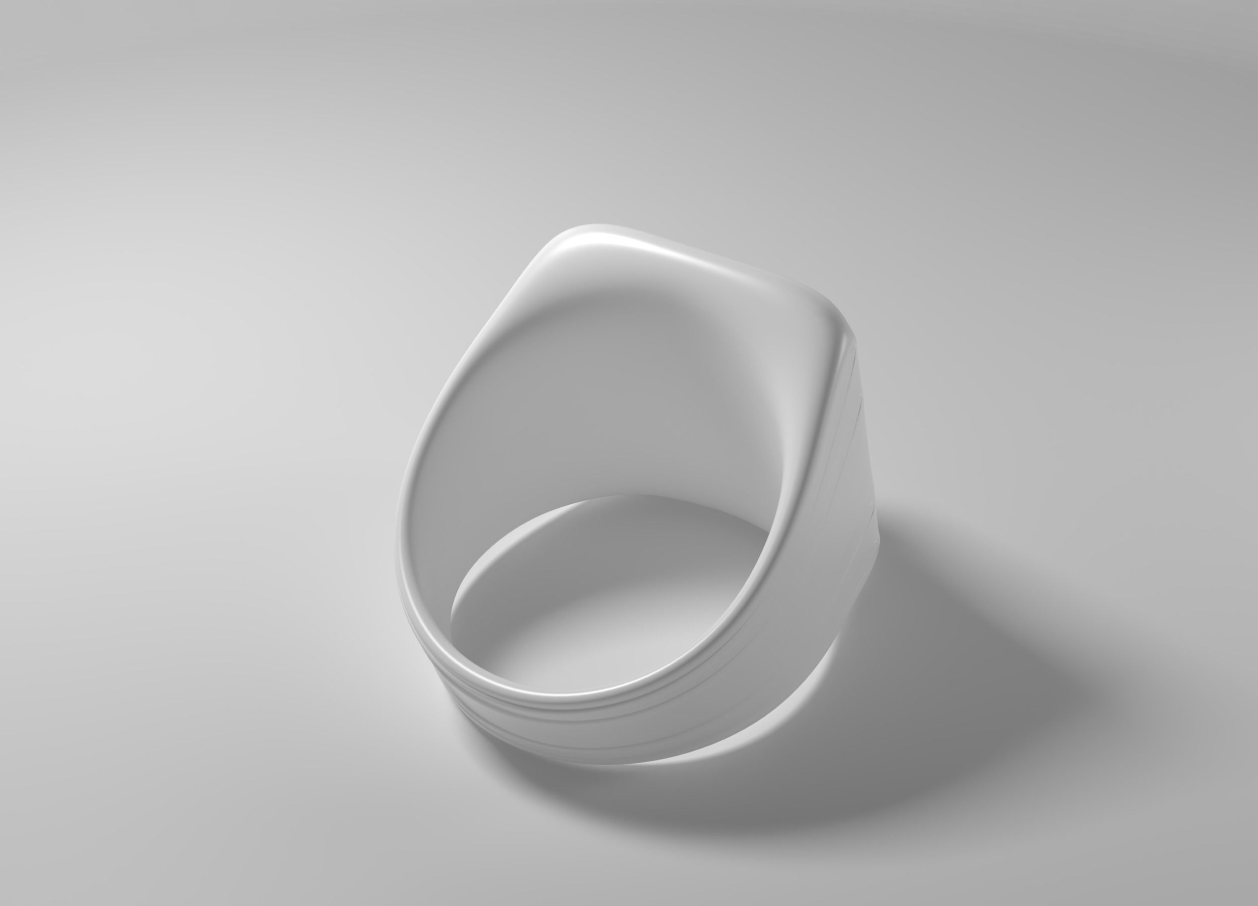 Lion head ring 3D print model_5