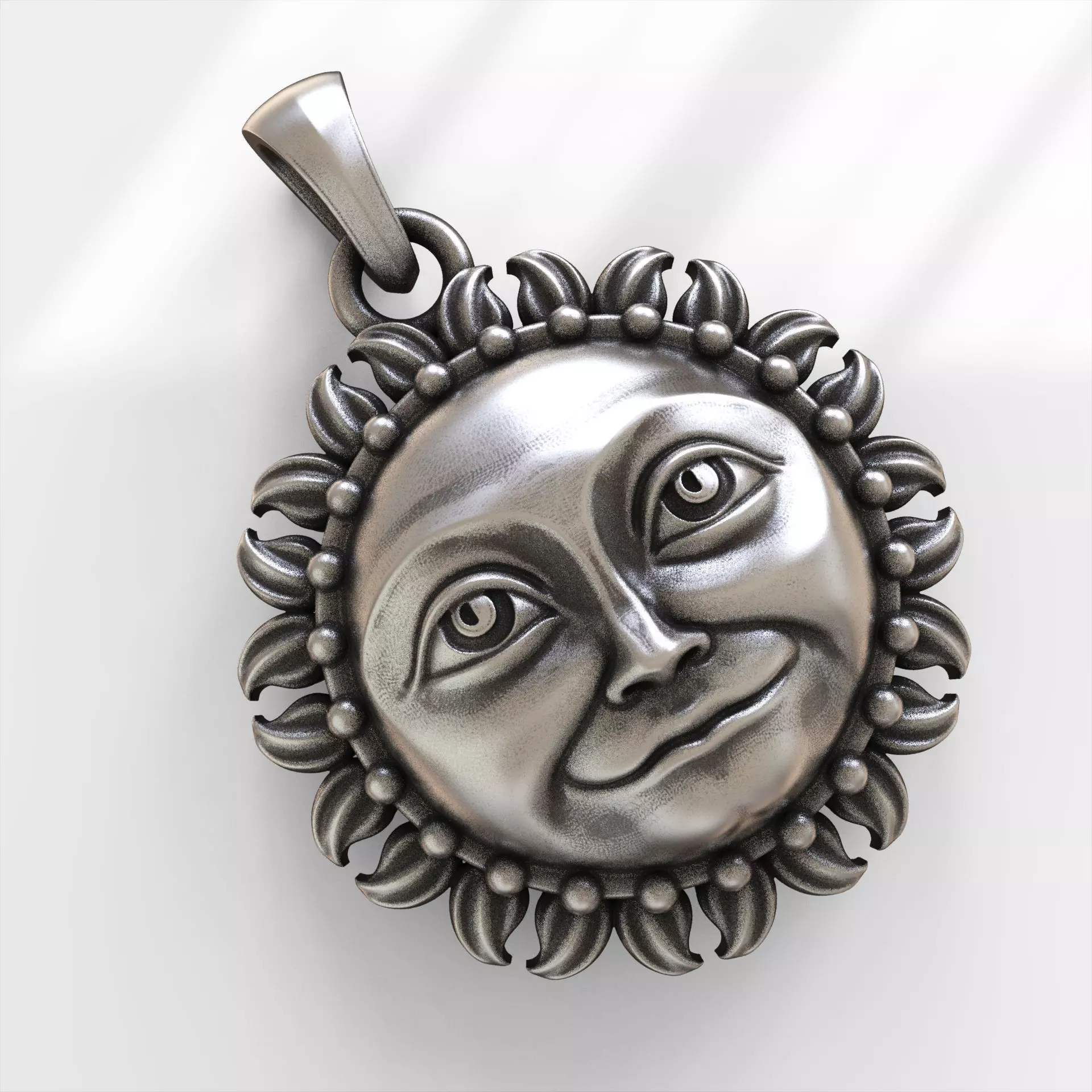 Sun Pendant 3D print model_0