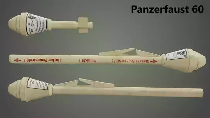 Panzerfaust 60 Low-poly 3D model
