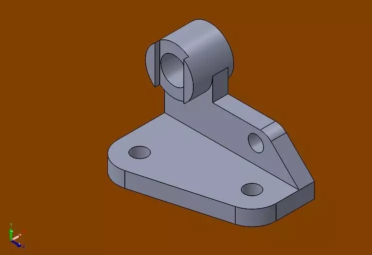 solidtutorial033 metal bracket Free 3D model
