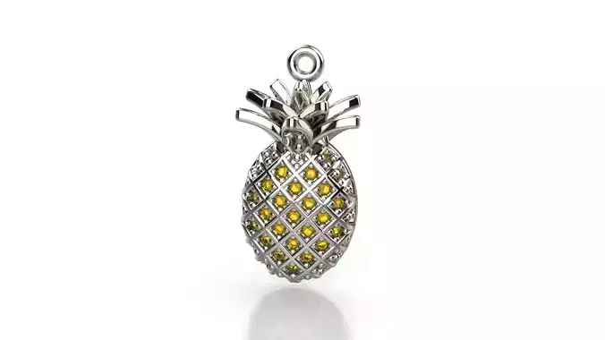 PINEAPPLE FRUIT PENDANT 3D print model