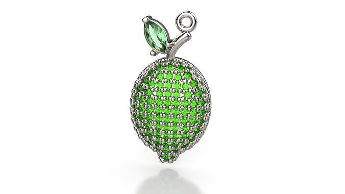 LEMON FRUIT PENDANT 3D print model