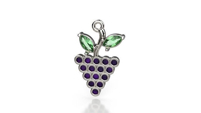 GRAPE FRUIT PENDANT 3D print model