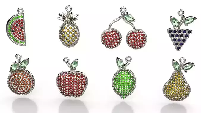 FRUITS PENDANT 3D print model