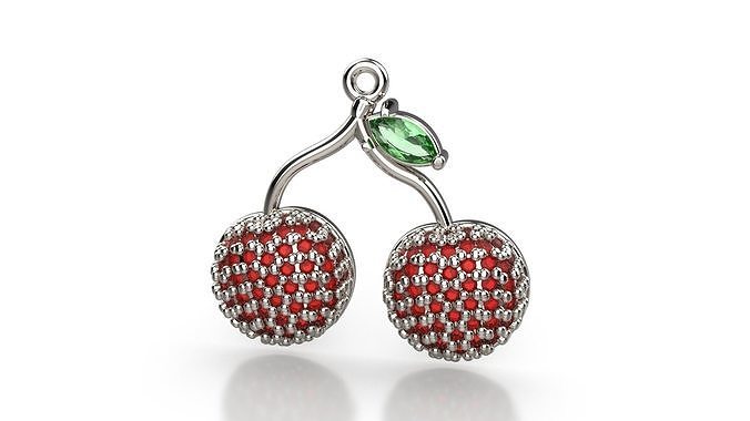 CHERRY FRUIT PENDANT 3D print model