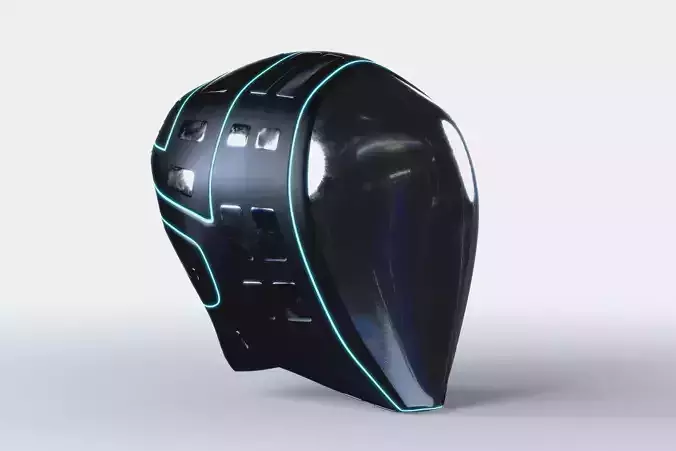 Helmet Sci-Fi Futuristic PBR