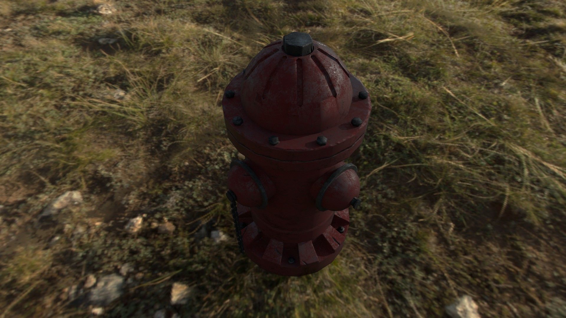 Fire Hydrant 3D Low Poly Model Low-poly 3D model_2