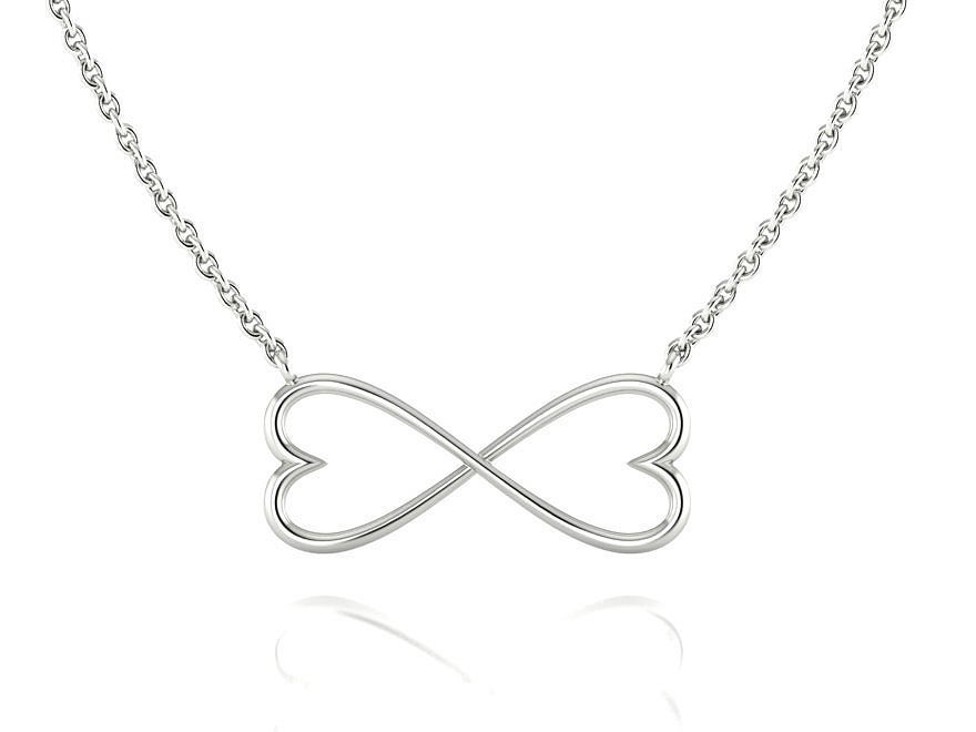  Infinity Hearts Necklace printable 3dmodel 3D print model_1