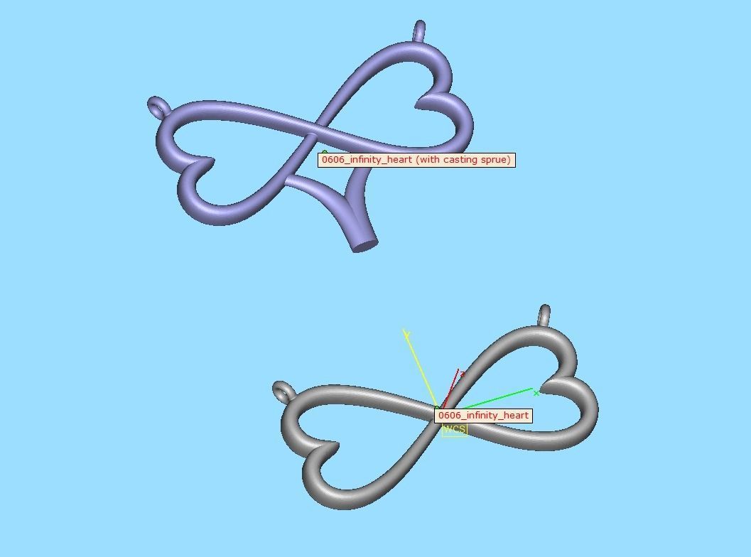  Infinity Hearts Necklace printable 3dmodel 3D print model_15