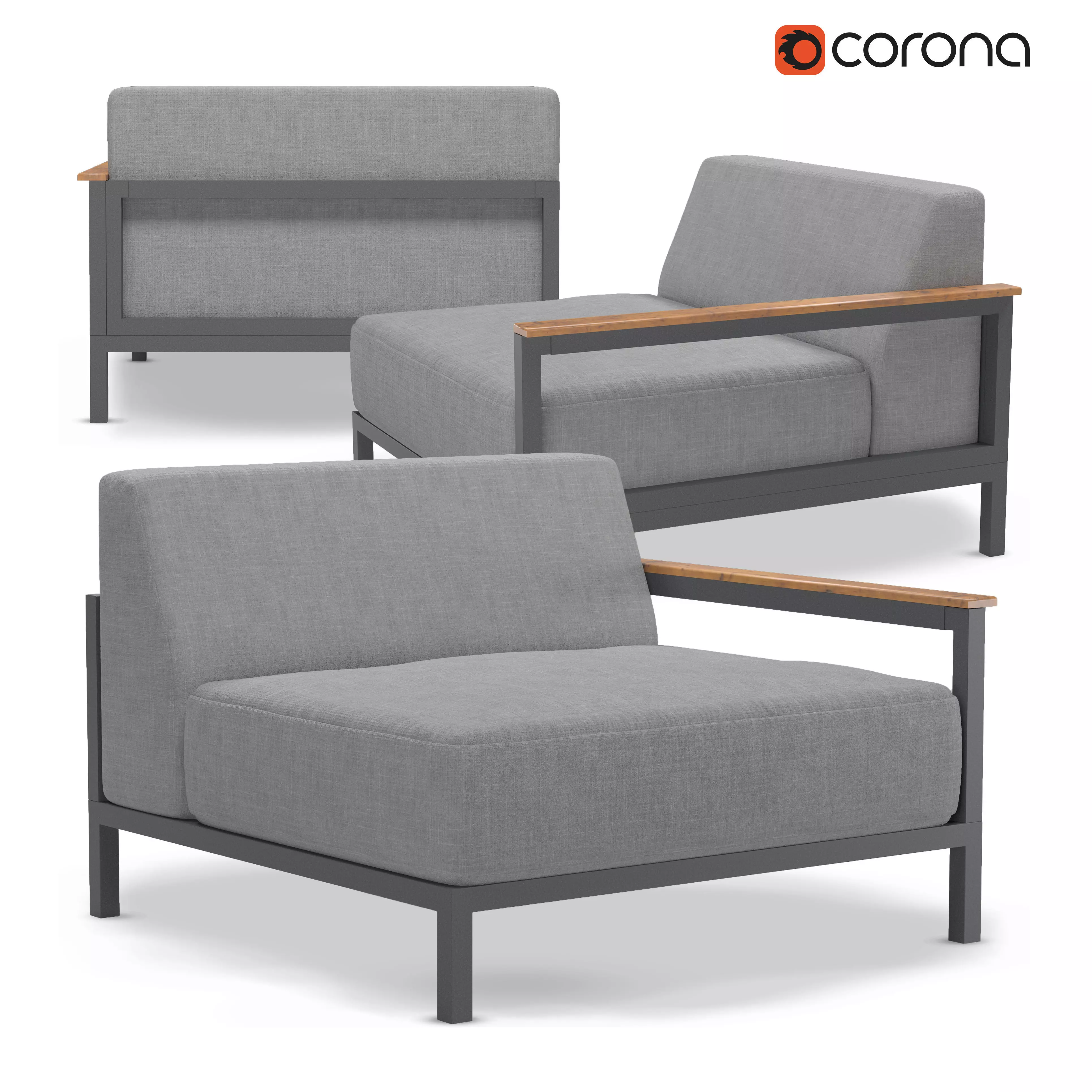 Boconcept Sofa Rome 3D model_0