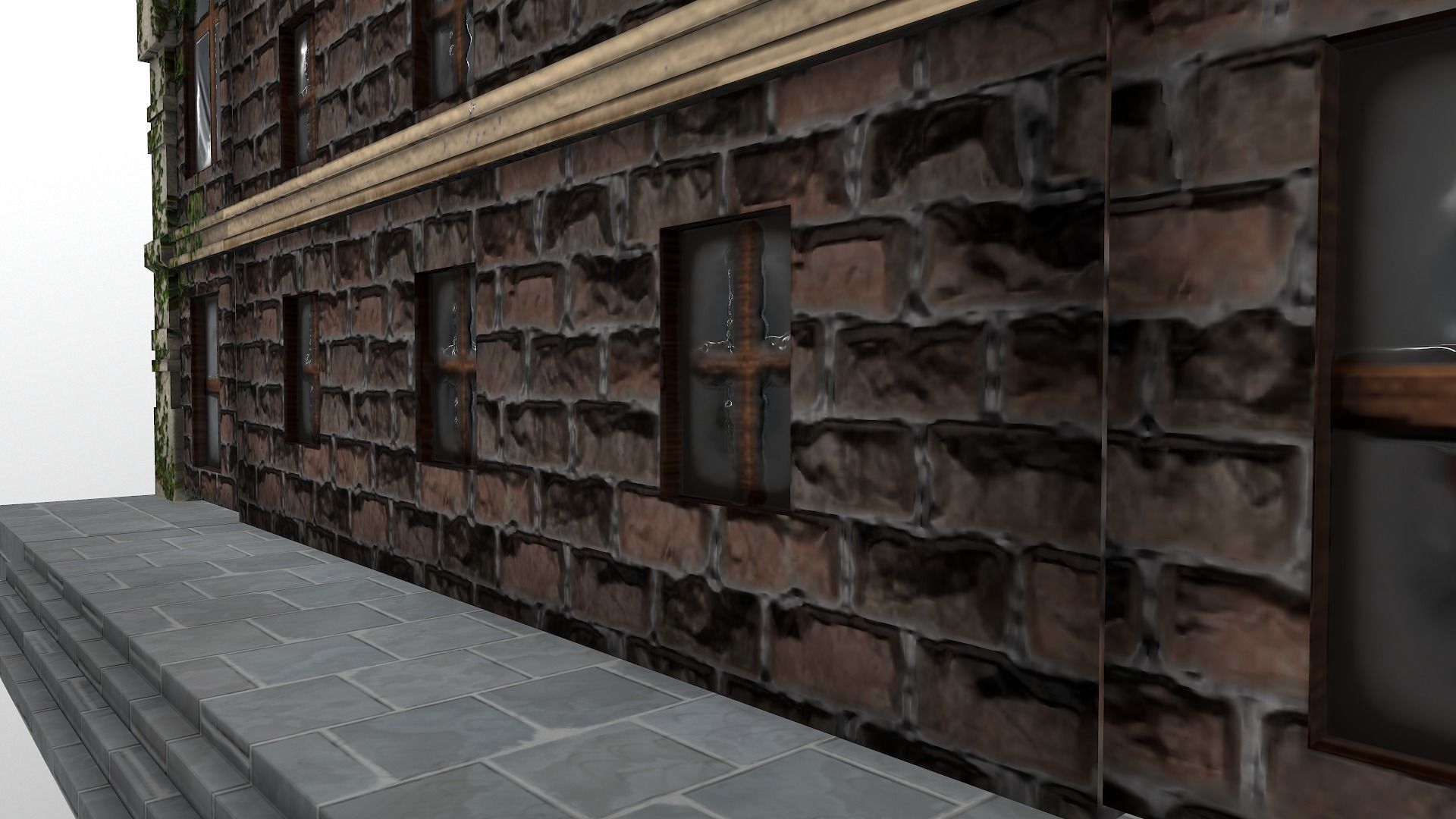  Medieval Hospital Low-poly 3D model_18