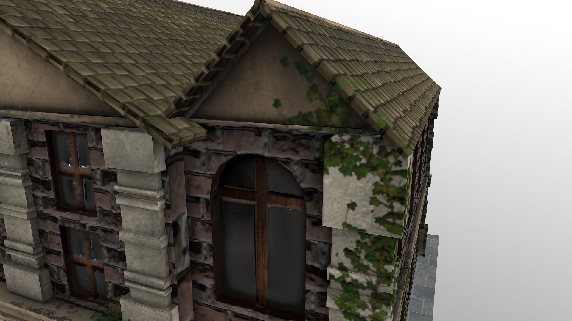  Medieval Hospital Low-poly 3D model_14