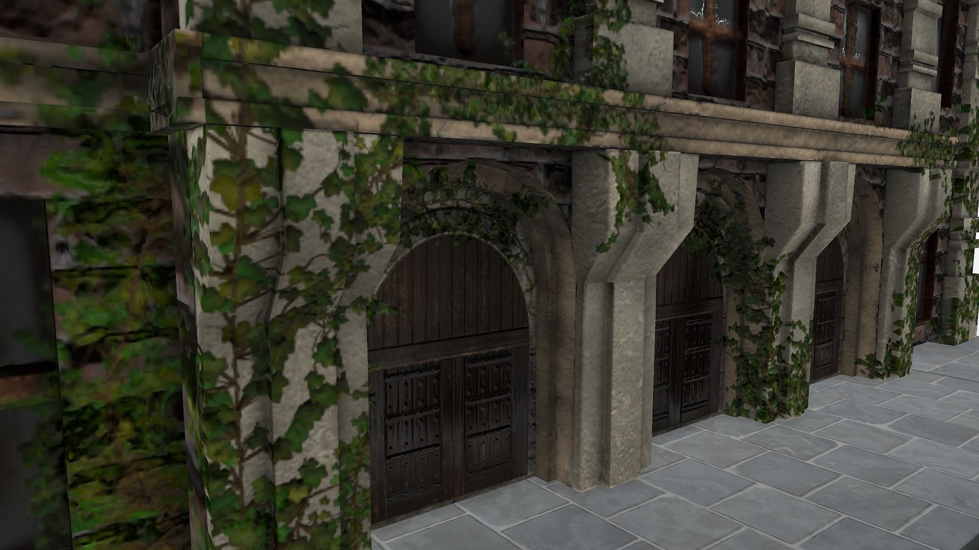  Medieval Hospital Low-poly 3D model_11