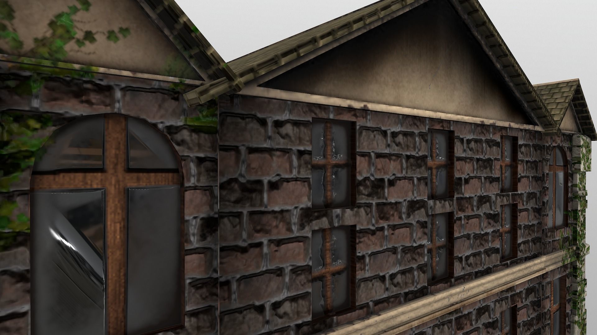  Medieval Hospital Low-poly 3D model_17