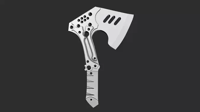 STL models for 3D printing and CNC skeleton ax 3D print model