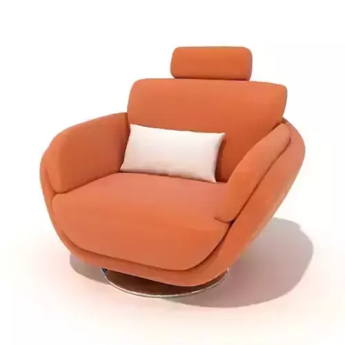 Modern Orange Armchair