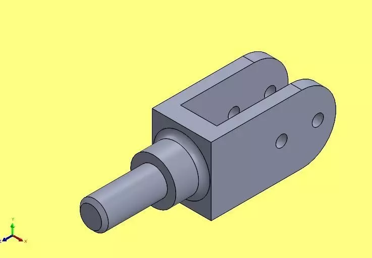 solidtutorial037 metal part Free 3D model