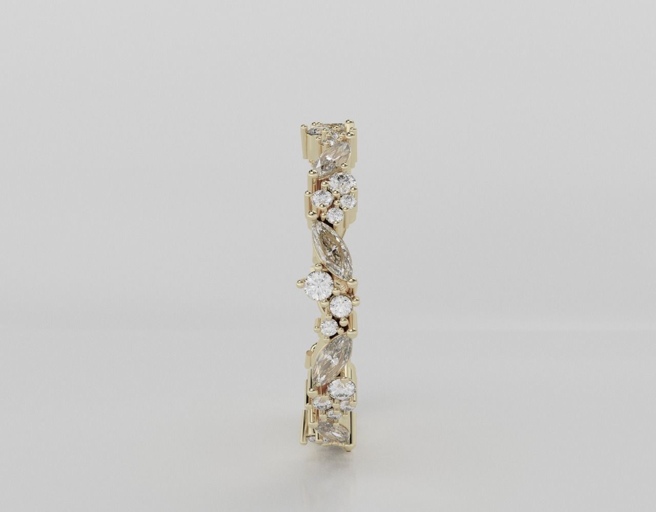 Marquise Band  3D print model_5