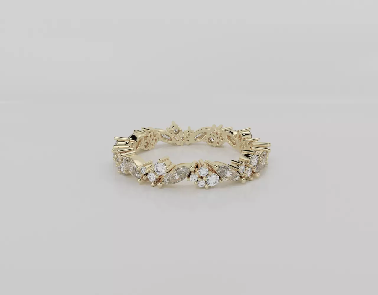 Marquise Band  3D print model_0